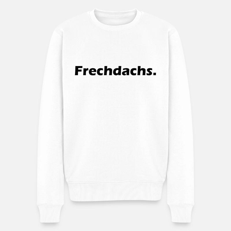 Frechdachs - Männer Premium Bio Pullover - Weiß
