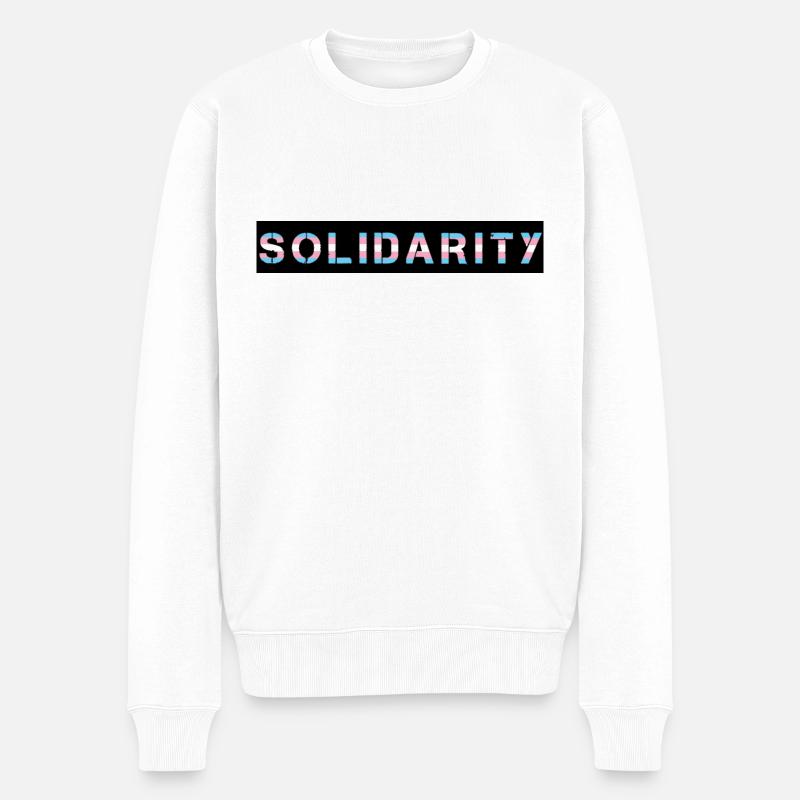 Solidarité trans - Pull Premium bio Homme - blanc