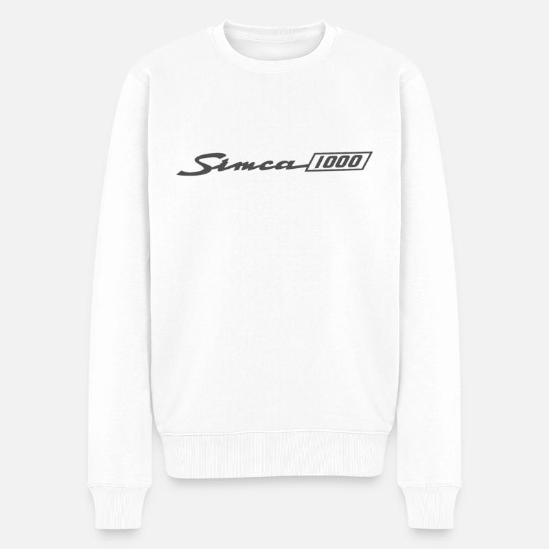 Simca 1000 - Männer Premium Bio Pullover - Weiß