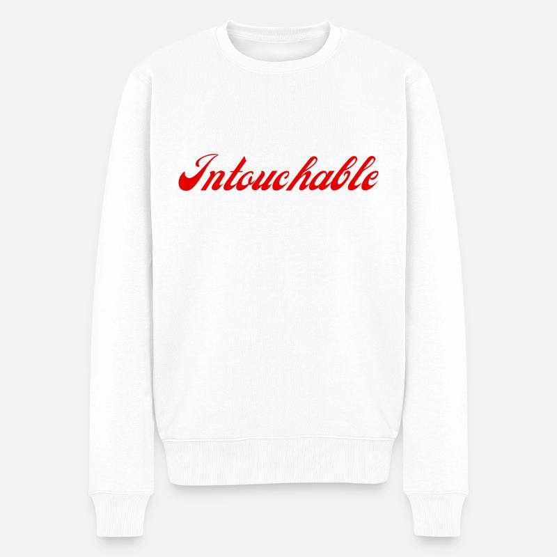 unantastbar - Männer Premium Bio Pullover - Weiß