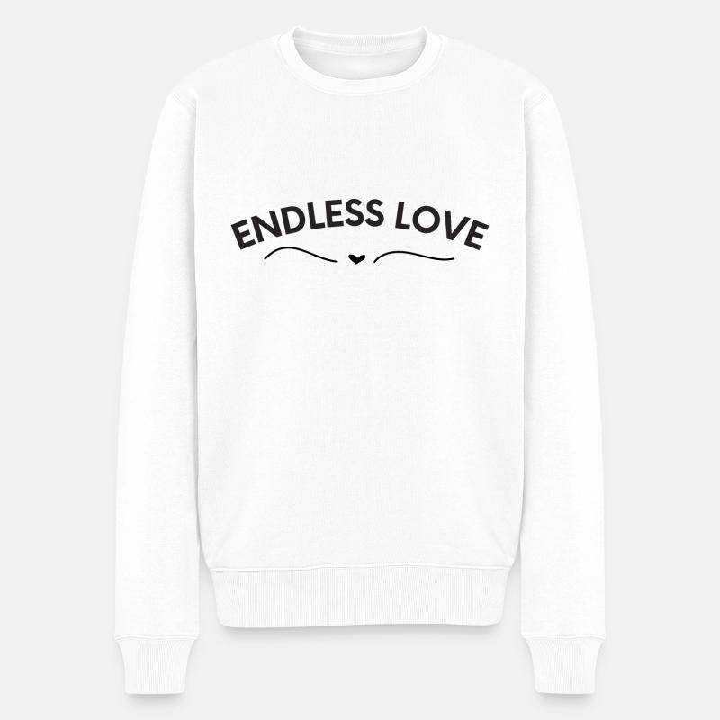 Un amour sans fin - Pull Premium bio Homme - blanc
