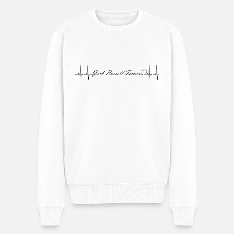 Jack Russell Terrier - Pull Premium bio Homme - blanc