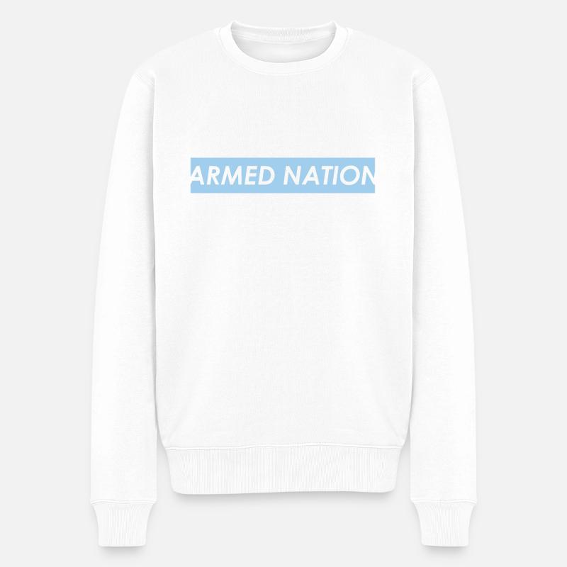 ARCTIC PARADISE LOGO 2020 - Männer Premium Bio Pullover - Weiß