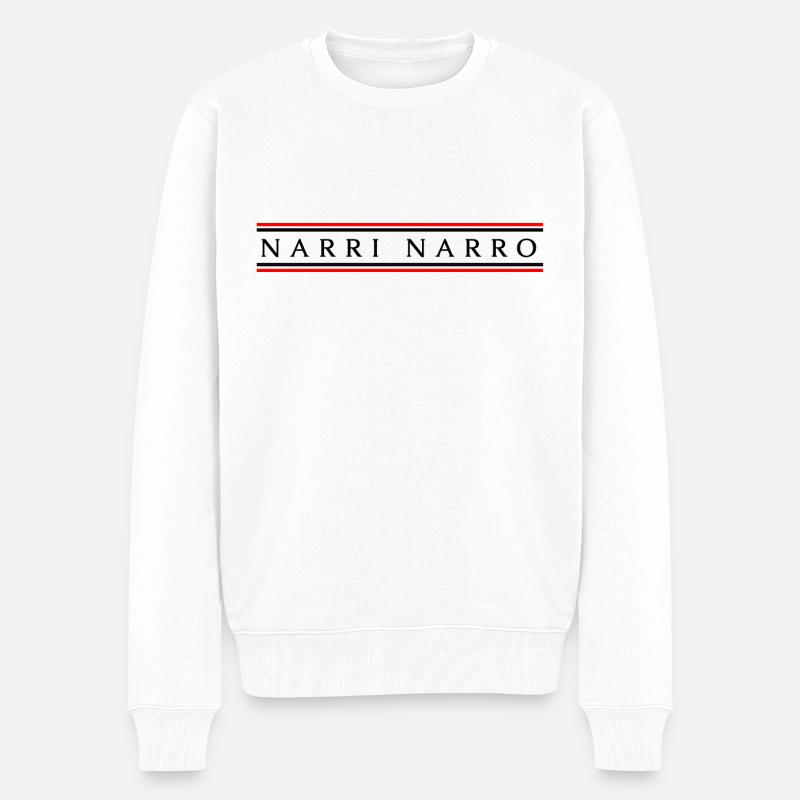 Narri Narro Fasnacht - Männer Premium Bio Pullover - Weiß