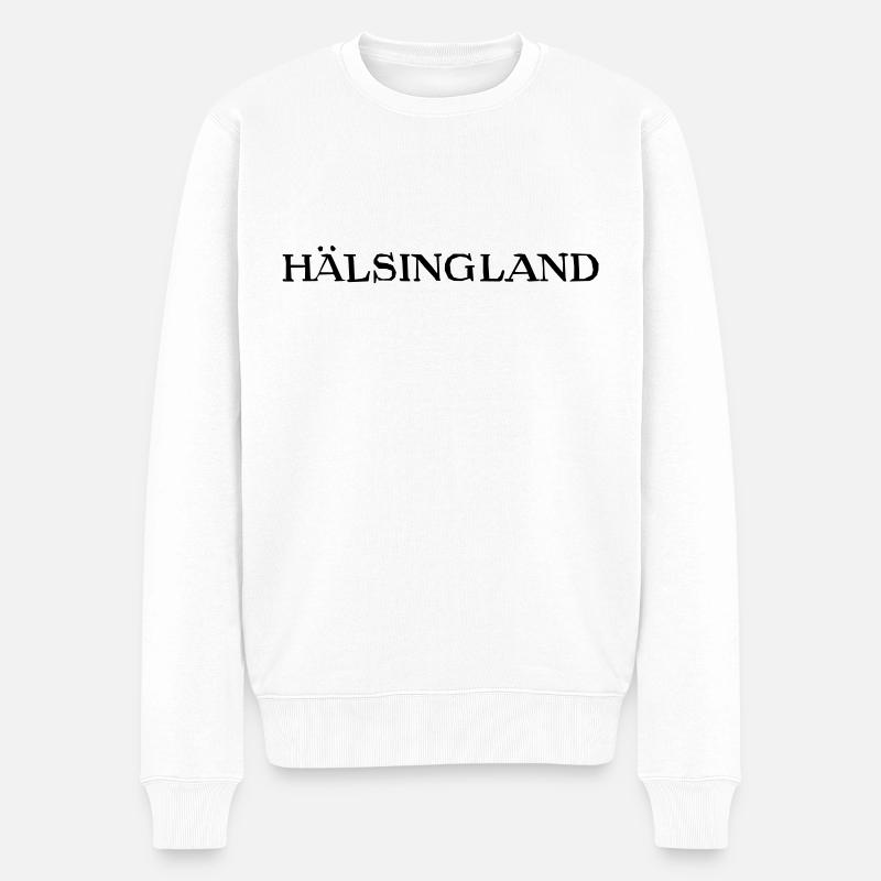 Hälsingland - Männer Premium Bio Pullover - Weiß