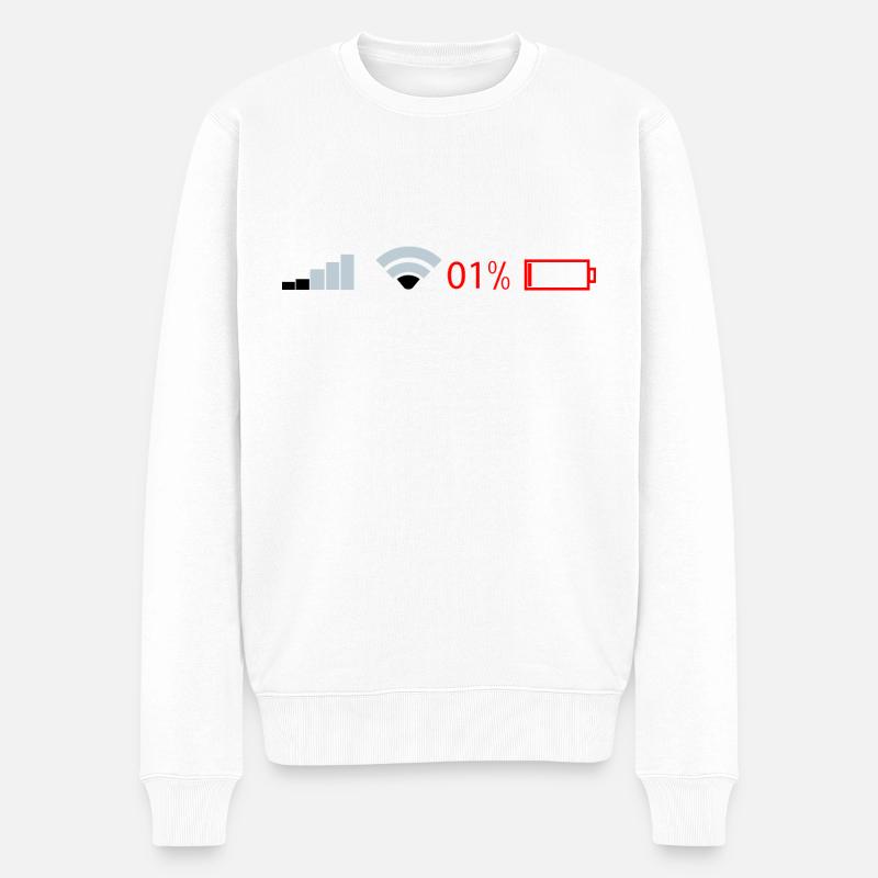 wifi - Pull Premium bio Homme - blanc