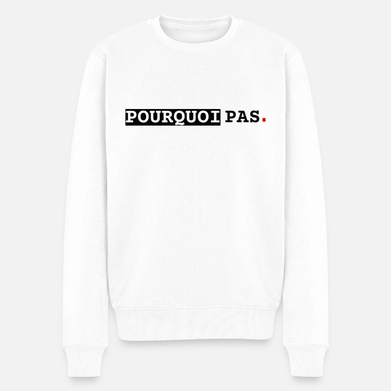 Warum nicht, Linie - Männer Premium Bio Pullover - Weiß
