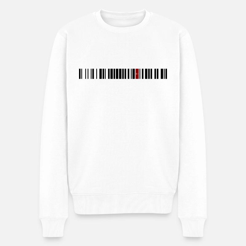 Bolu - Männer Premium Bio Pullover - Weiß