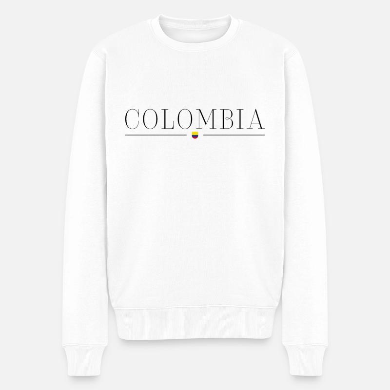 J’aime la Colombie - Pull Premium bio Homme - blanc