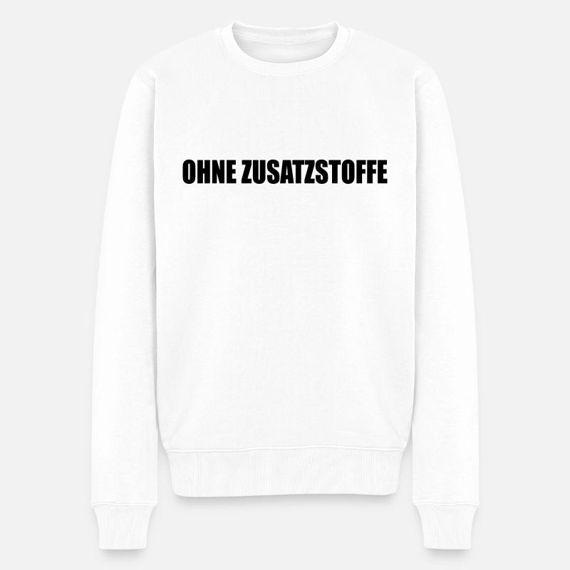 ohne zusatzstoffe - Männer Premium Bio Pullover - Weiß