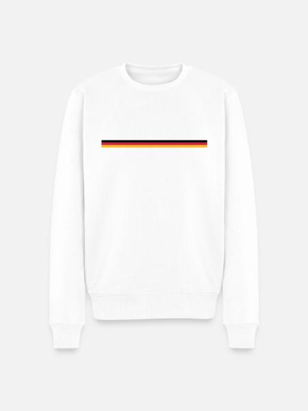 black red gold - Men's Premium Organic Jumper - white