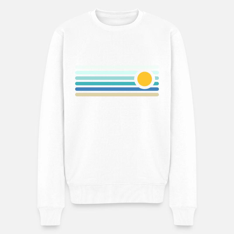 Plage - Pull Premium bio Homme - blanc