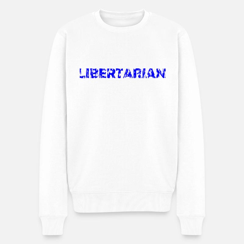 Libertaire - Pull Premium bio Homme - blanc