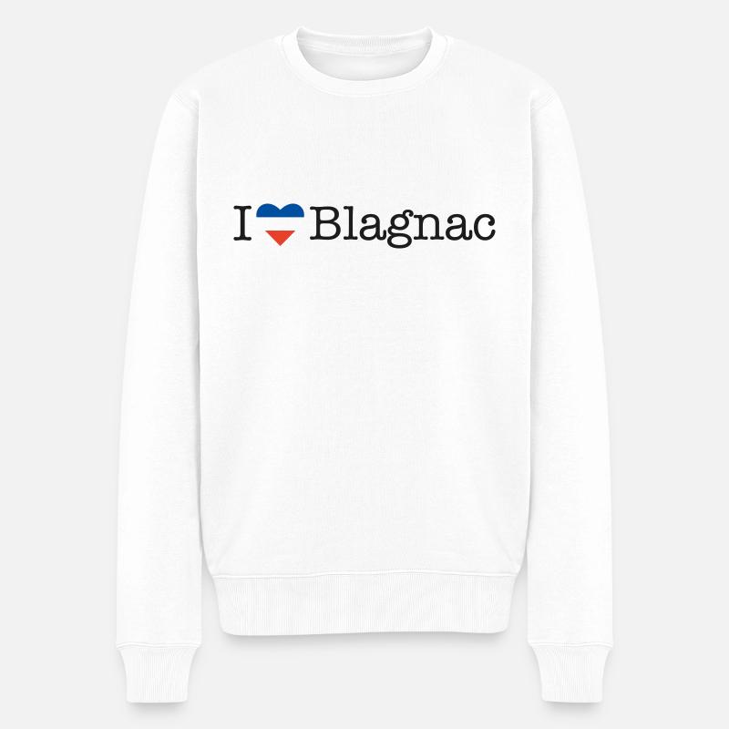 J’adore Blagnac - Pull Premium bio Homme - blanc