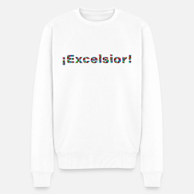 Excelsior - Männer Premium Bio Pullover - Weiß