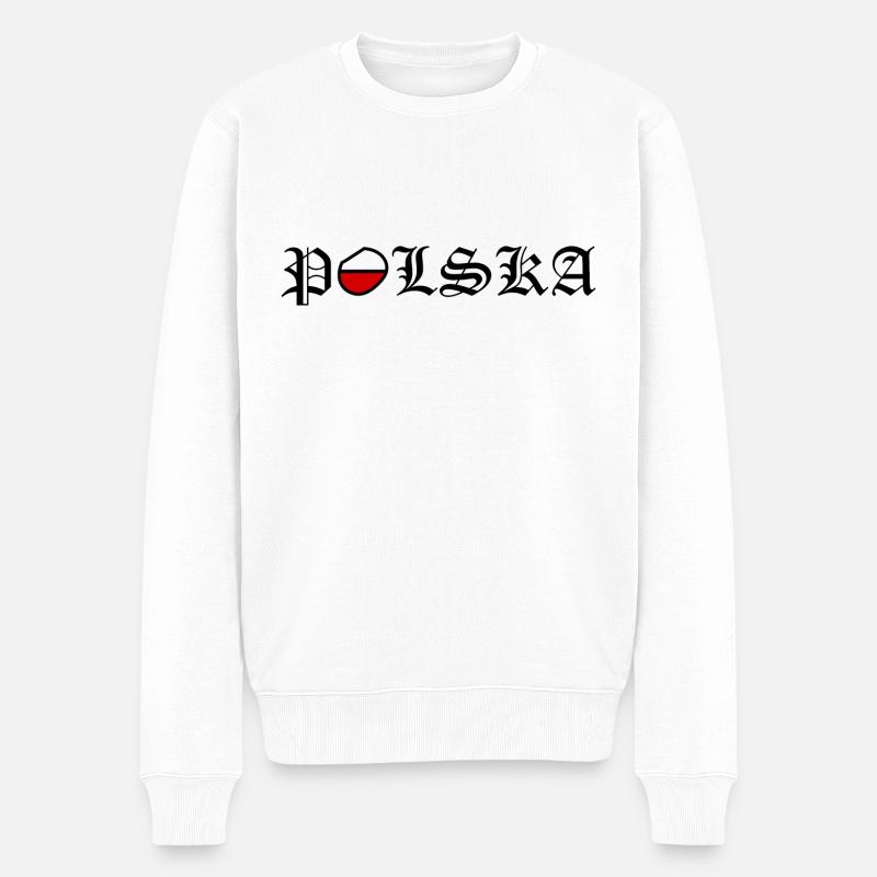 Pologne - Pull Premium bio Homme - blanc