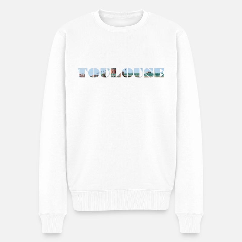 TOULOUSE PONT SAINT PIERRE - Pull Premium bio Homme - blanc