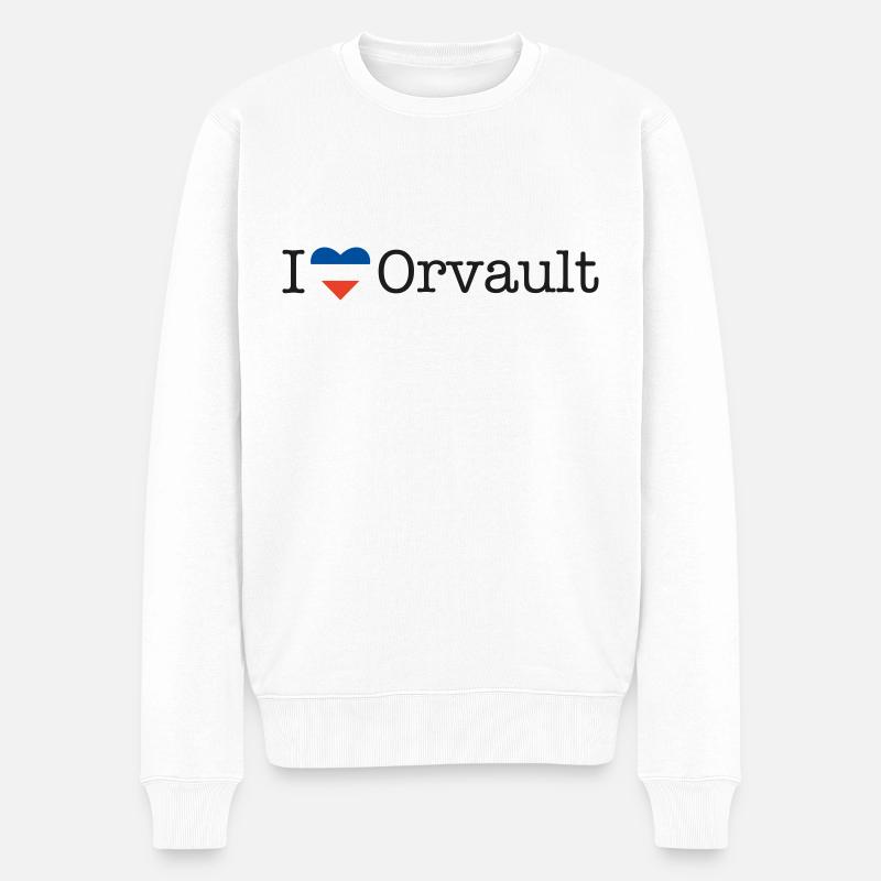 J’adore Orvault - Pull Premium bio Homme - blanc