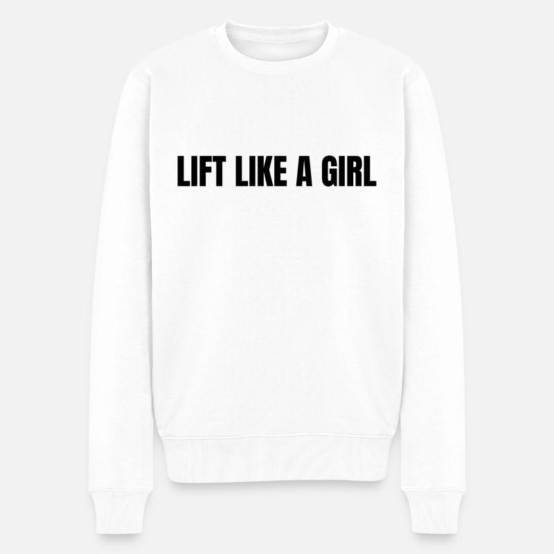 Lift Gym - Männer Premium Bio Pullover - Weiß