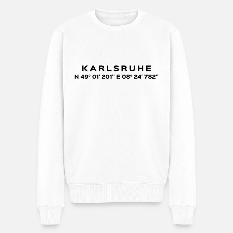 Karlsruhe - Pull Premium bio Homme - blanc
