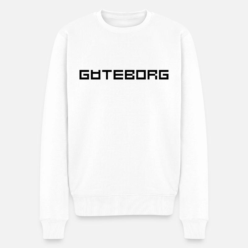 Göteborg - Männer Premium Bio Pullover - Weiß