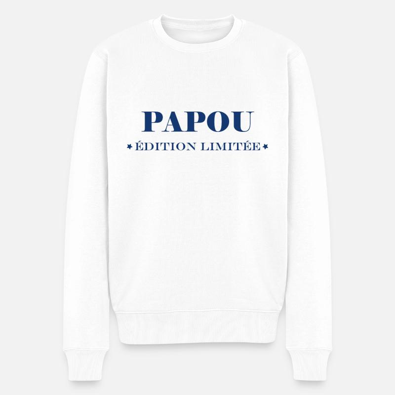Edition limitée papou - Pull Premium bio Homme - blanc