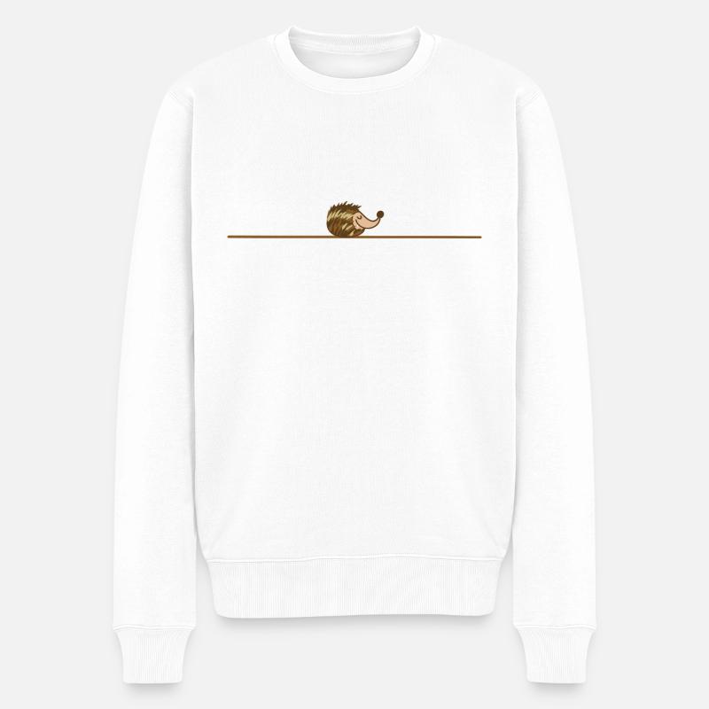 Hérisson dormant - Pull Premium bio Homme - blanc