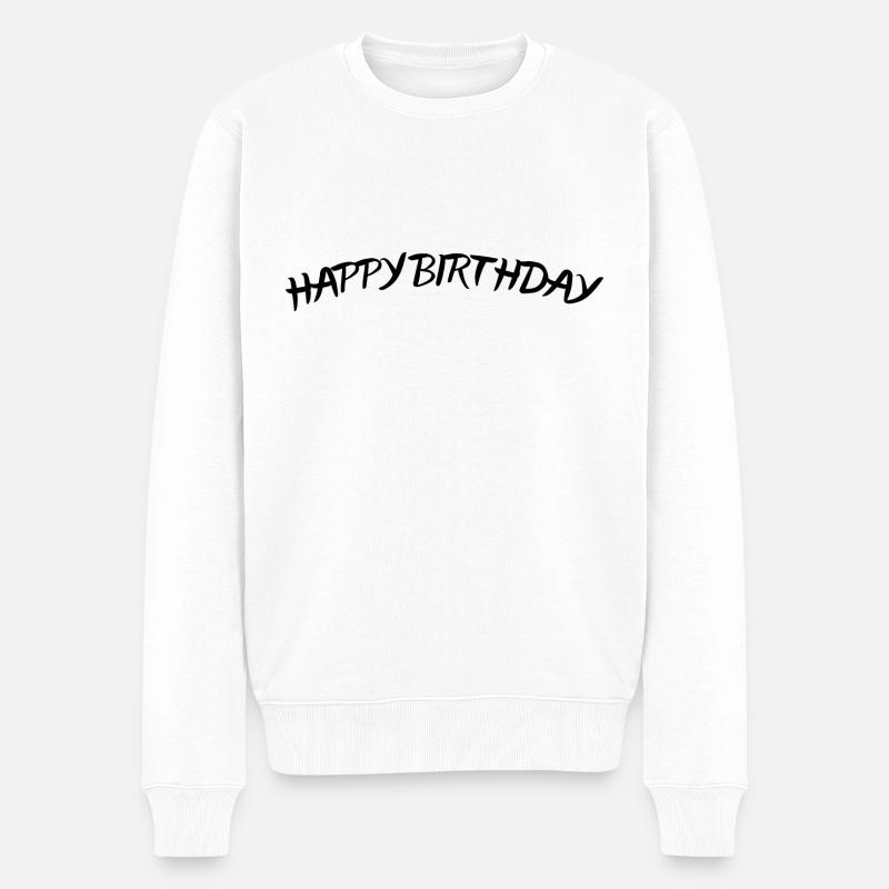 Bon anniversaire - Pull Premium bio Homme - blanc