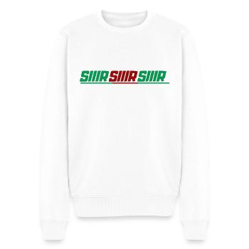 SIIIR SIIIR SIIIR SIIIR - Pull Premium bio Homme - blanc - Devant - Thijin (182cm)