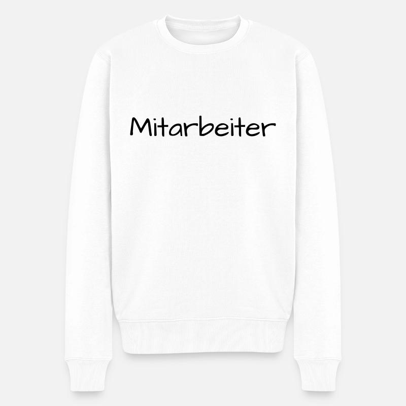 Mitarbeiter - Männer Premium Bio Pullover - Weiß