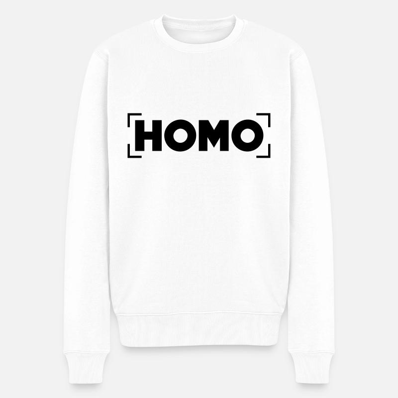 HOMO - Pull Premium bio Homme - blanc