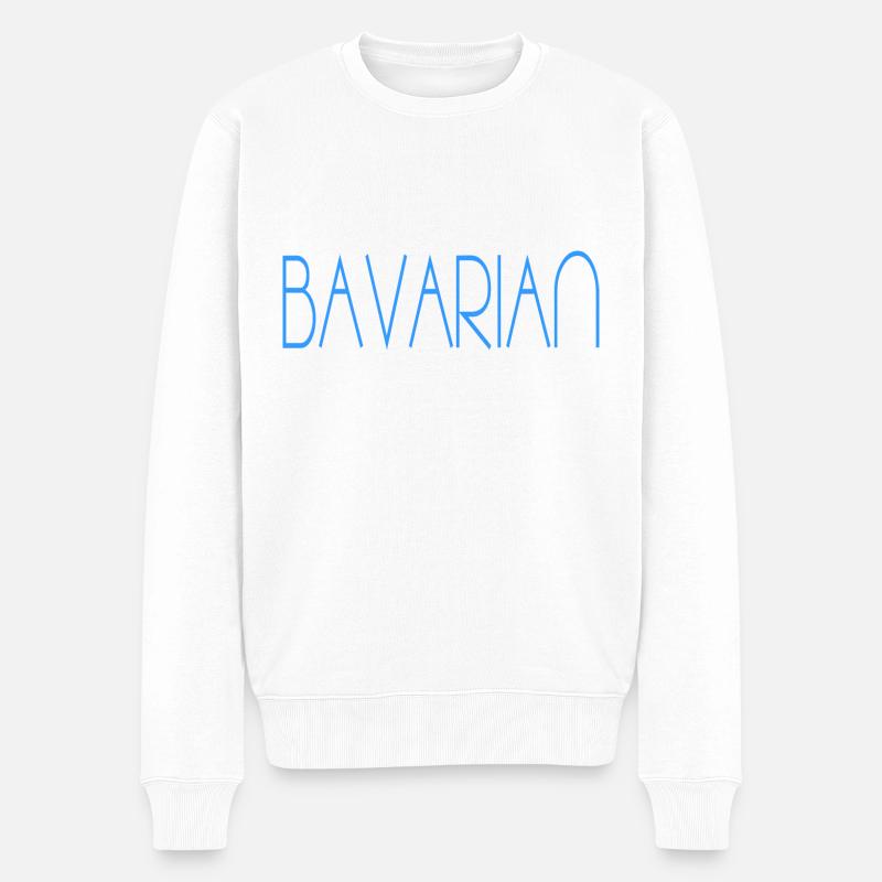 Bayern Bavarian - Männer Premium Bio Pullover - Weiß