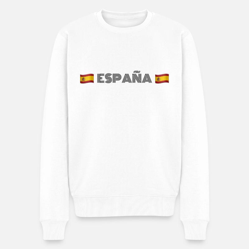 ESPAÑA - Männer Premium Bio Pullover - Weiß