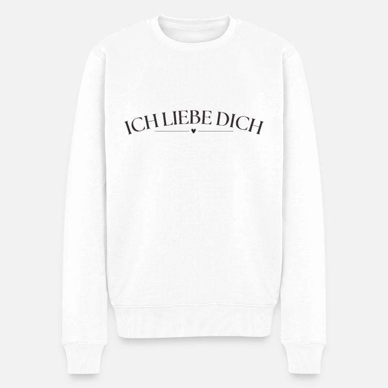 Je t’aime - Pull Premium bio Homme - blanc
