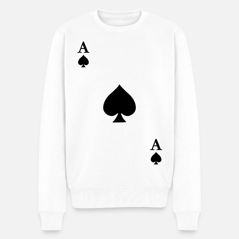 As de Pique - Pull Premium bio Homme - blanc