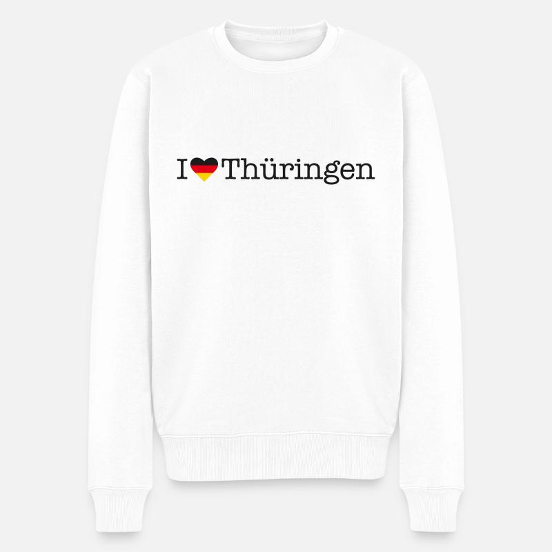 J’adore la Thuringe - Pull Premium bio Homme - blanc