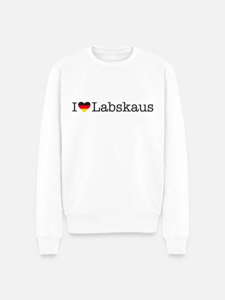 I love Labskaus - Men's Premium Organic Jumper - white