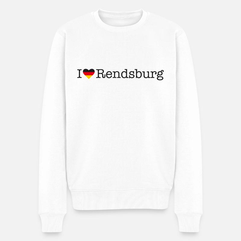 J’adore Rendsburg - Pull Premium bio Homme - blanc