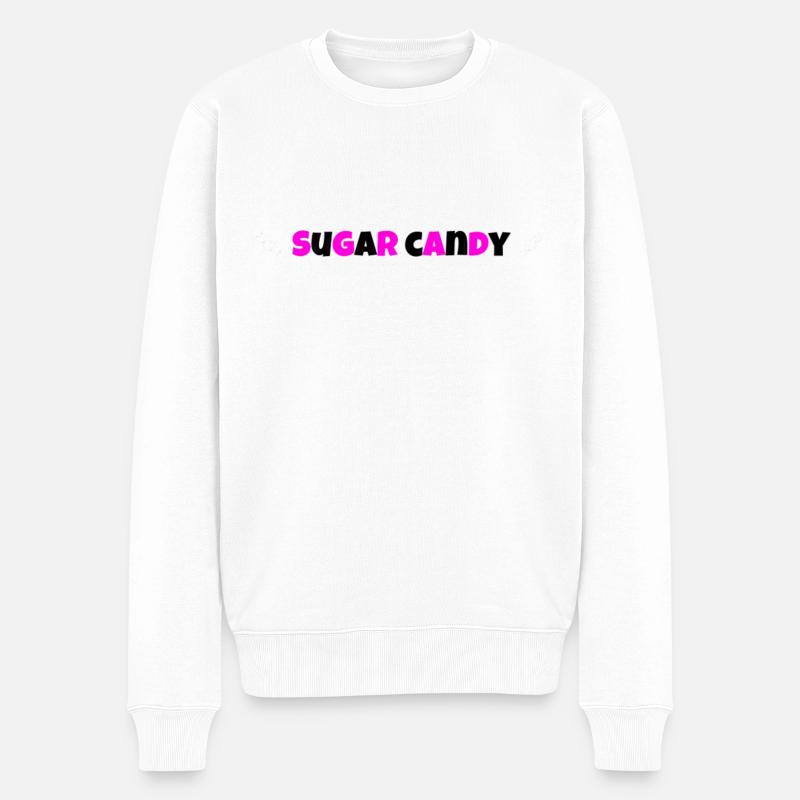 Sugar candy - Pull Premium bio Homme - blanc