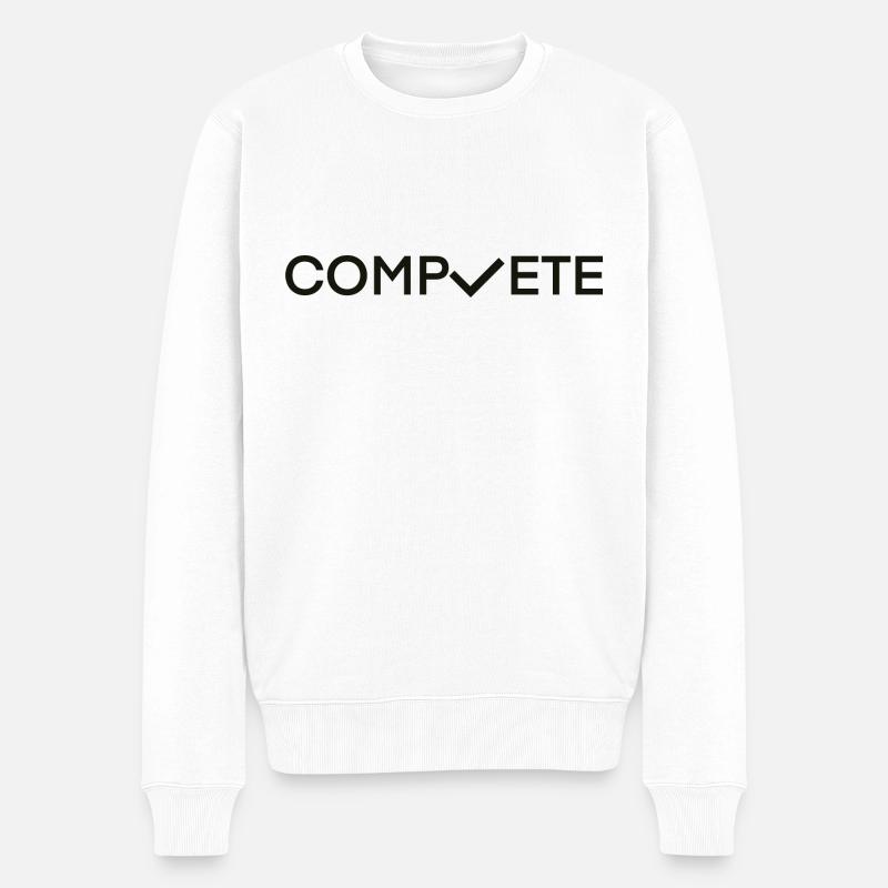 COMPLETE - Männer Premium Bio Pullover - Weiß