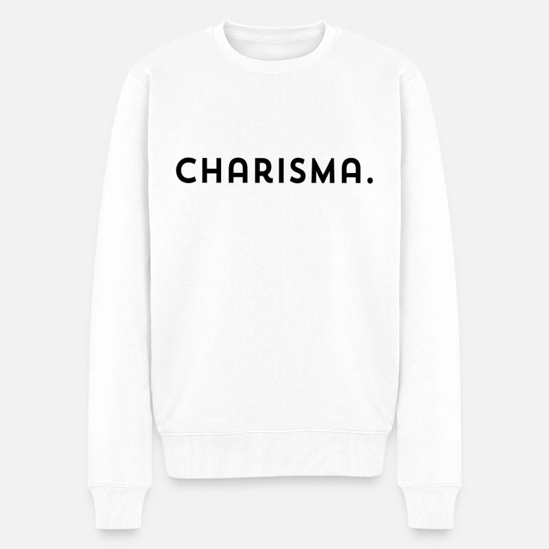 Charisma - Männer Premium Bio Pullover - Weiß