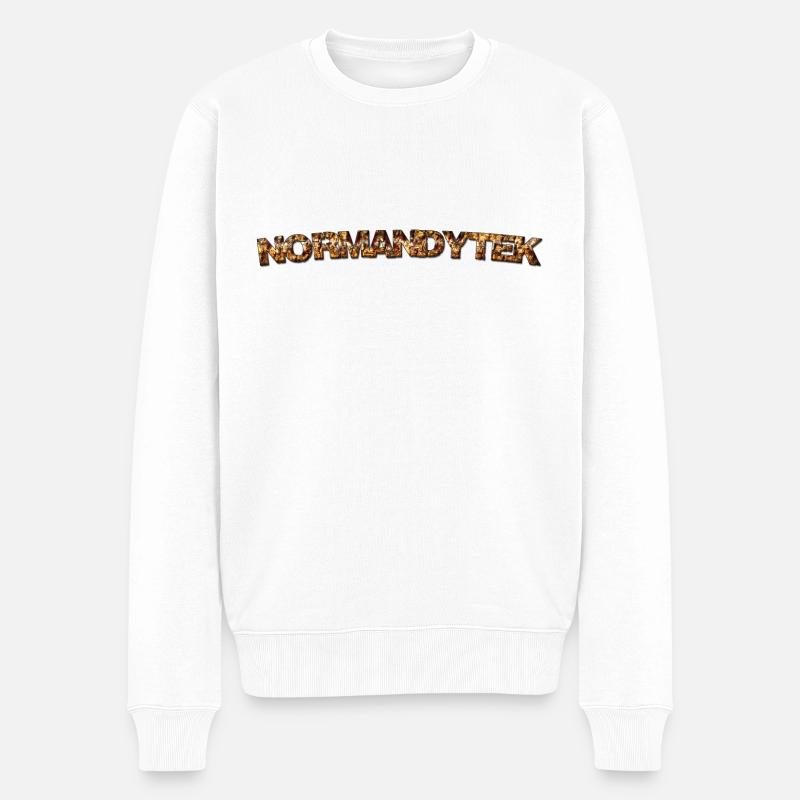 Normandytek-Skript - Männer Premium Bio Pullover - Weiß