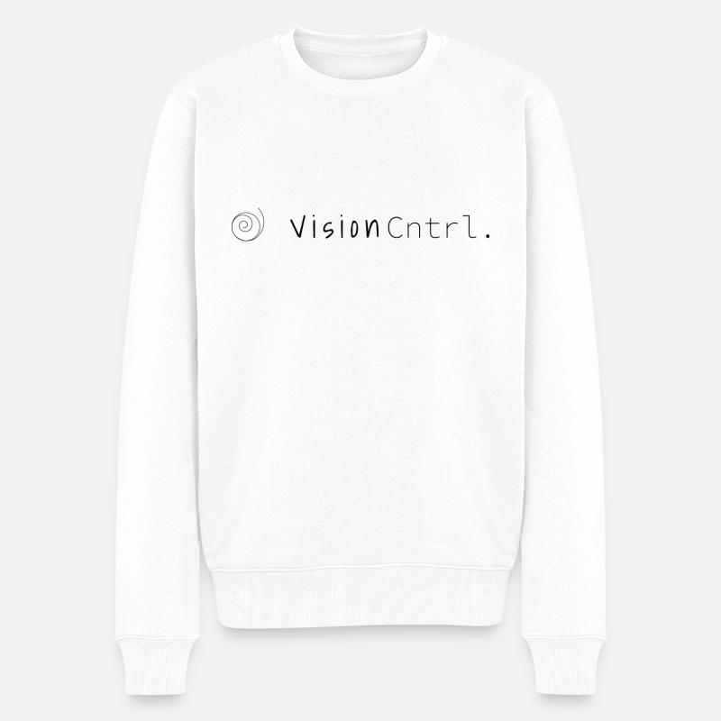 Space Patrol Vision Control - Männer Premium Bio Pullover - Weiß