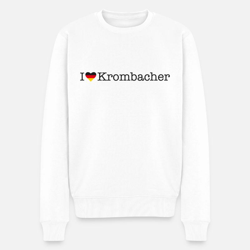 J’adore Krombacher - Pull Premium bio Homme - blanc
