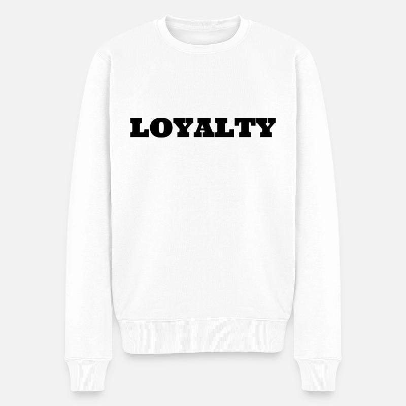 Loyalty - Männer Premium Bio Pullover - Weiß