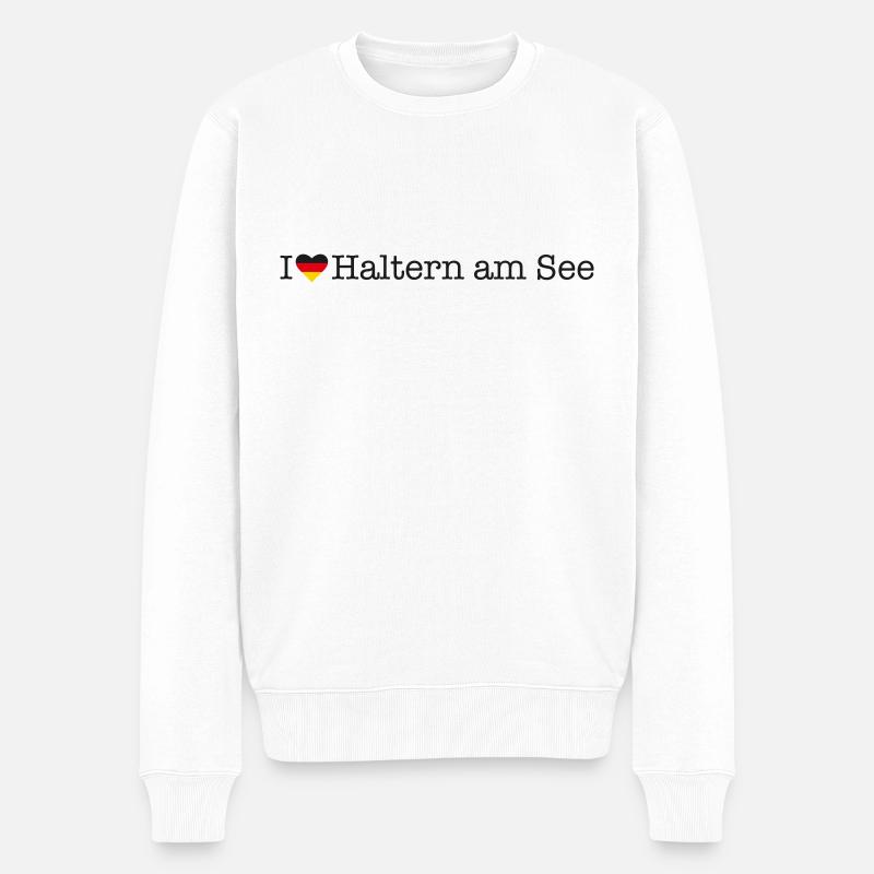 J'aime Haltern am See - Pull Premium bio Homme - blanc
