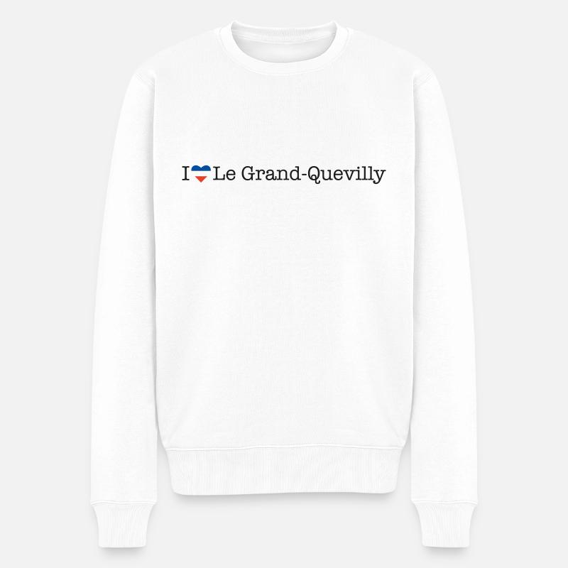 J’adore Le Grand Quevilly - Pull Premium bio Homme - blanc