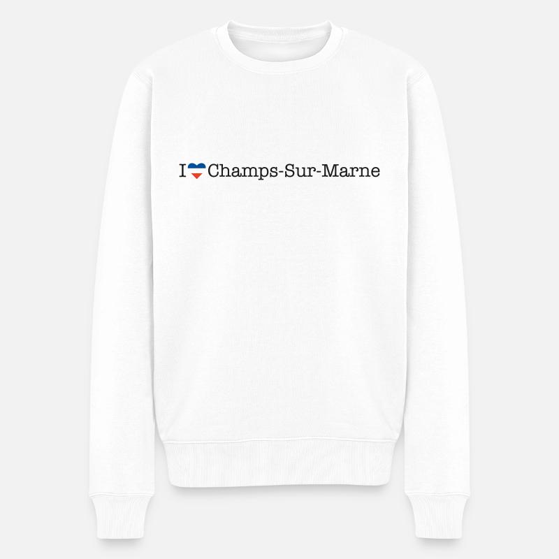 J’adore Champs Sur Marne - Pull Premium bio Homme - blanc