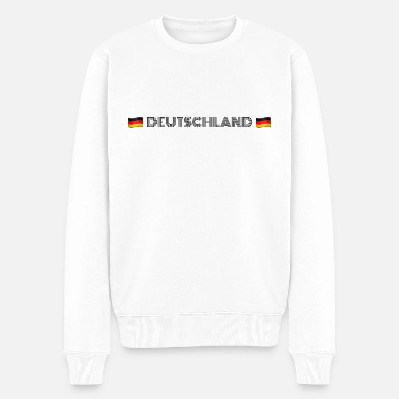 DEUTSCHLAND - Pull Premium bio Homme - blanc