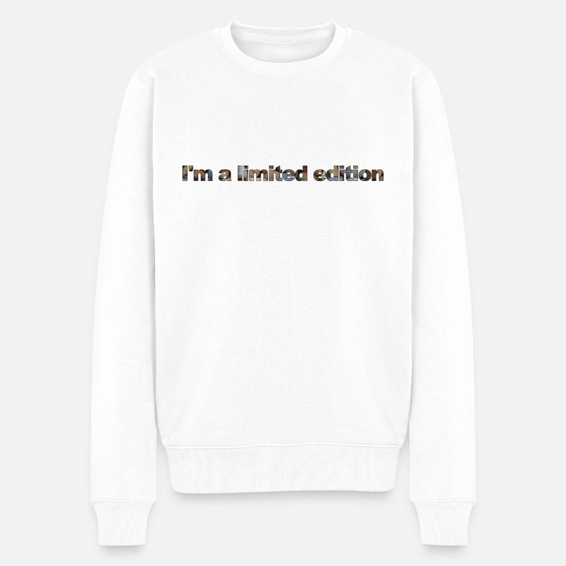 Je suis une édition limitée - Pull Premium bio Homme - blanc